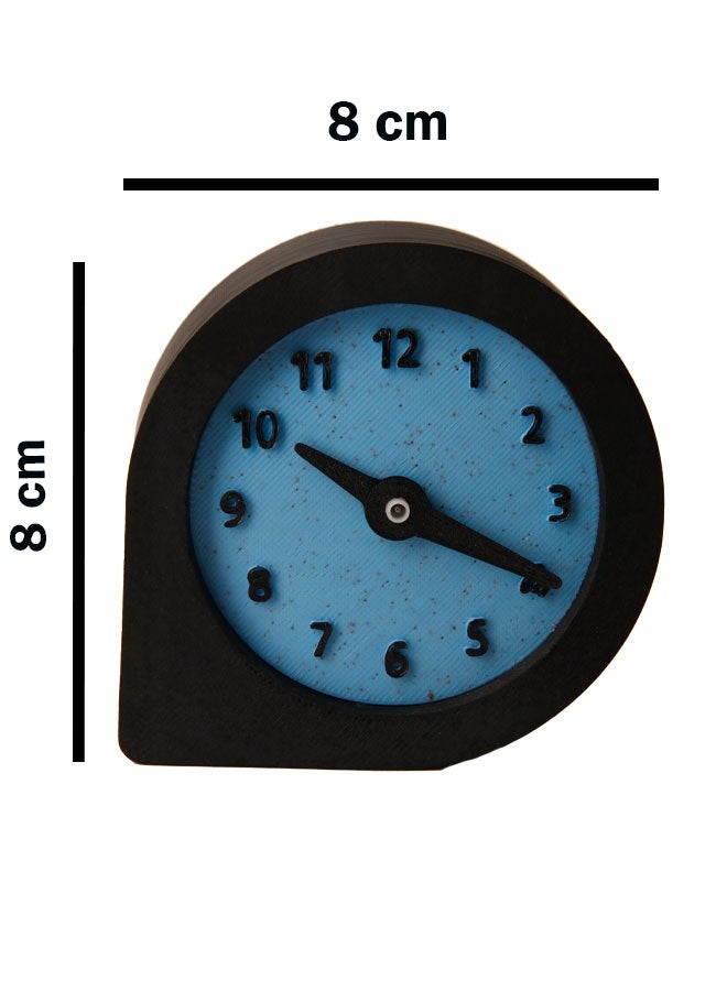 8cm Contemporary Small Table Clock - Sleek Design - Ideal for Home & Office Decor - Image 1